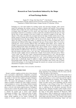Research on Taste Synesthesia Induced by the Shape of Food