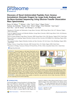 Discovery of Novel Antimicrobial Peptides from