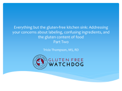 Everything but the gluten-free kitchen sink: Addressing your