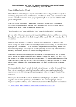 A diagram of a pH scale and explanation
