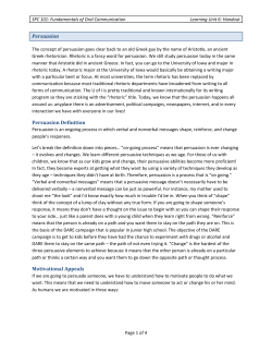 Persuasion Persuasion Definition Motivational Appeals