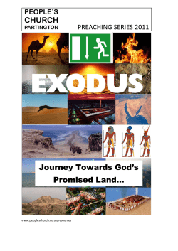 Journey Towards God`s Promised Land