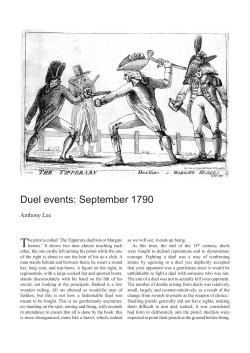 Duel events: September 1790
