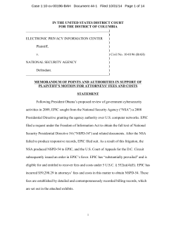 EPIC Fee Motion 10-196 FINAL - Electronic Privacy Information Center