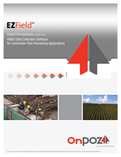 GNSS Data Collection Software for Centimeter Post