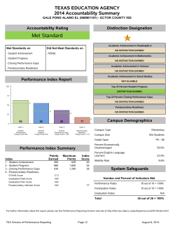 2013-2014 Accountability Summary