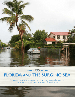 FLORIDA AND THE SURGING SEA - Climate