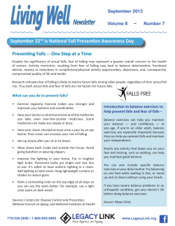 Living Well Newsletter Sept 2013