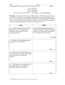 Lewis and Clark - University at Buffalo