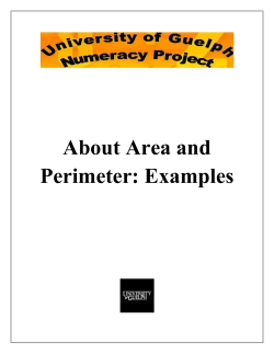 About Area and Perimeter Examples