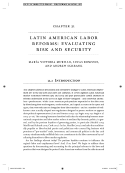 latin american labor reforms: evaluating risk and security