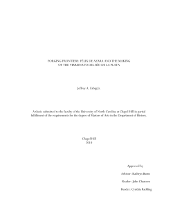 FORGING FRONTIERS: F&Eacute;LIX DE AZARA AND THE MAKING OF