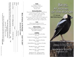 Birds. - South Dakota Grassland Coalition