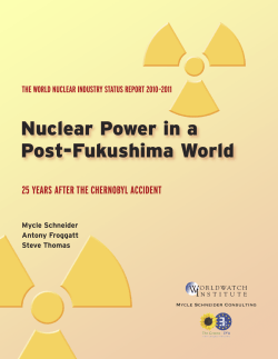 The World Nuclear Industry Status Report 2010-2011