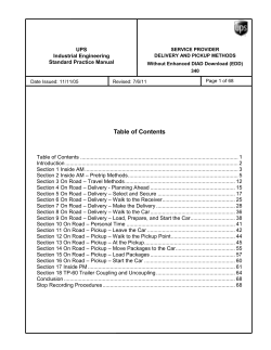 Table of Contents - Teamsters Local 804