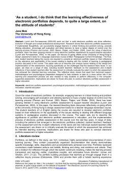 PDF (free) - Electronic Journal of e