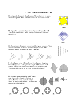LESSON 12: GEOMETRY PROBLEMS P1. In figure 2, there are 5