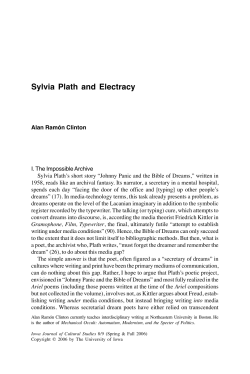 Sylvia Plath and Electracy
