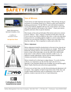 Use of Mirrors - Ottery Transportation, Inc.
