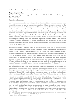 dr. Tessa Lobbes – Utrecht University, The Netherlands