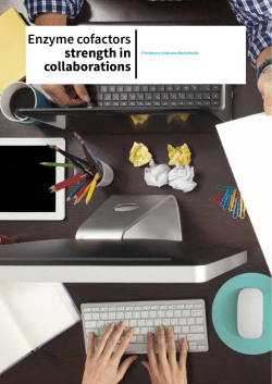 Enzyme cofactors strength in collaborations