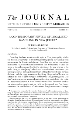 this PDF file - The Journal of the Rutgers University
