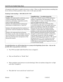 Preview/Guided Study Sheet - Parkway C-2