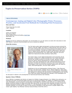 11-page PDF - Wilhelm Imaging Research