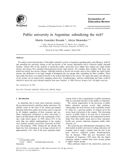 Public university in Argentina: subsidizing the rich?