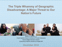 The Triple Whammy of Geographic Disadvantage