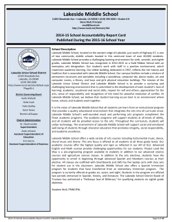 Lakeside Middle School - Lakeside Union School District