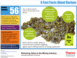 Infographic Barium - Thermo Fisher Scientific