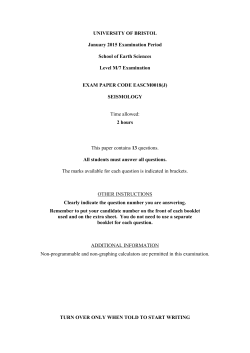 2014-15 - School of Earth Sciences