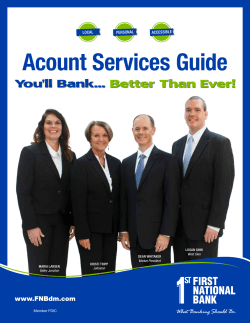 Acount Services Guide