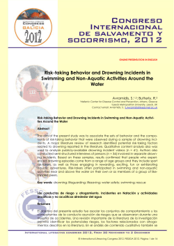 Risk-taking Behavior and Drowning Incidents in Swimming