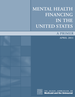 Mental Health Financing in the United States