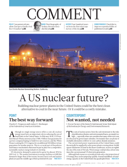 A US nuclear future?