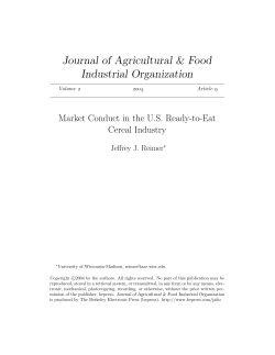Market Conduct in the U.S. Ready-to