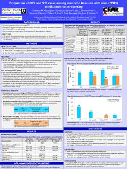 Proportion of HIV and STI cases among men who have sex with men