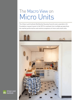 Micro Units - Urban Land Institute
