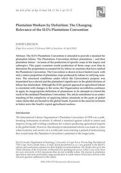 Plantation Workers by Definition - International Journal of Sociology
