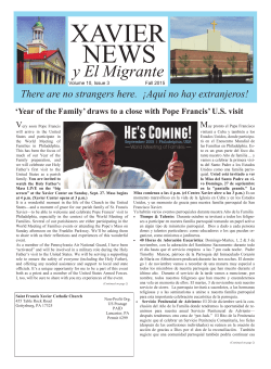 Fall 2015 - St. Francis Xavier Church