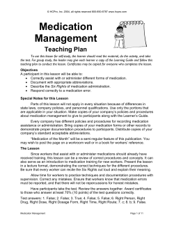 Medication Management