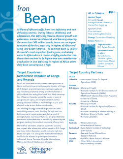 Target Countries: Democratic Republic of Congo and