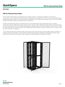 HPE Advanced Series Racks
