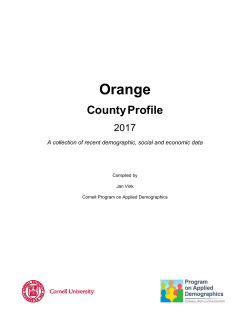 Orange - Cornell Program on Applied Demographics