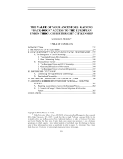 The Value of your Ancestors: Gaining "Back