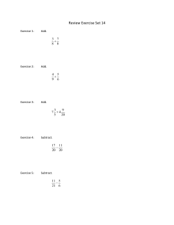 Review Exercise Set 14