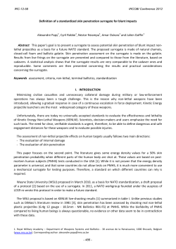 Definition of a standardized skin penetration surrogate for