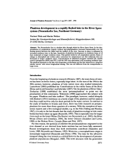 Plankton development in a rapidly flushed lake in the River Spree